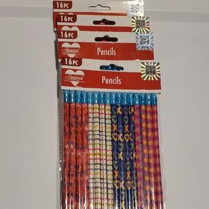 Colorful Patterned Pencils Set-64 Total